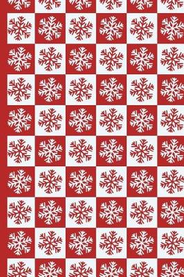 Book cover for Christmas 9 Red and White Snowflakes in Squares