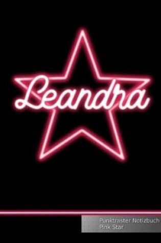 Cover of Leandra Punktraster Notizbuch Pink Star