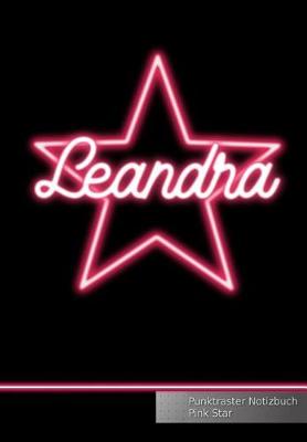 Book cover for Leandra Punktraster Notizbuch Pink Star