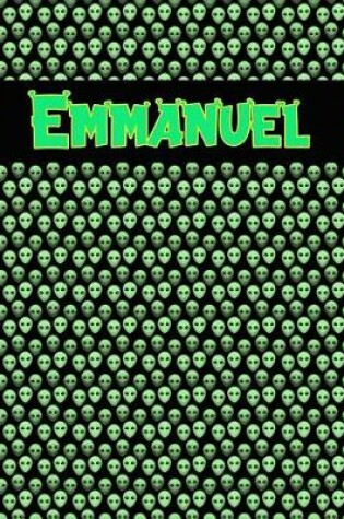 Cover of 120 Page Handwriting Practice Book with Green Alien Cover Emmanuel