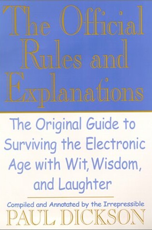 Cover of The Official Rules and Explanations