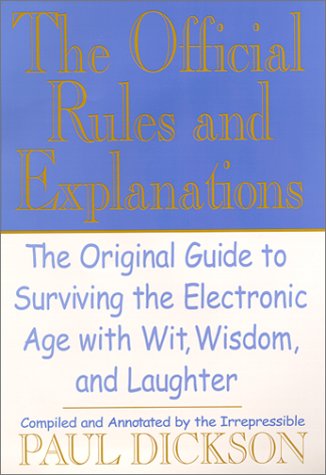 Book cover for The Official Rules and Explanations