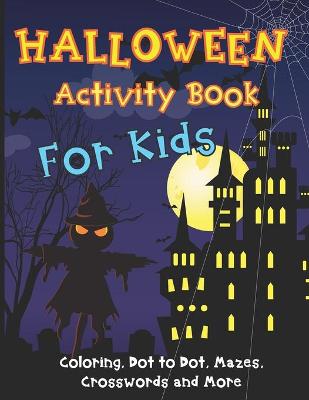 Book cover for Halloween Activity Book for Kids