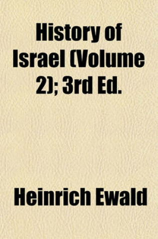 Cover of History of Israel (Volume 2); 3rd Ed.