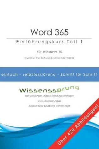 Cover of Word 365 - Einführungskurs Teil 1