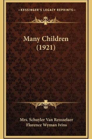 Cover of Many Children (1921)