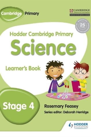 Cover of Hodder Cambridge Primary Science Learner's Book 4