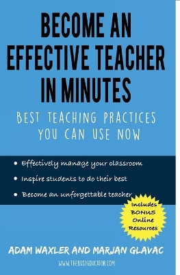 Book cover for Become an Effective Teacher in Minutes