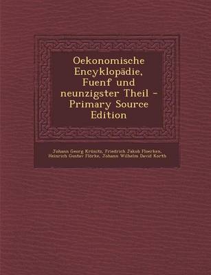 Book cover for Oekonomische Encyklopadie, Fuenf Und Neunzigster Theil