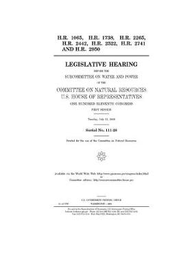 Book cover for H.R. 1065, H.R. 1738, H.R. 2265, H.R. 2442, H.R. 2522, H.R. 2741, and H.R. 2950