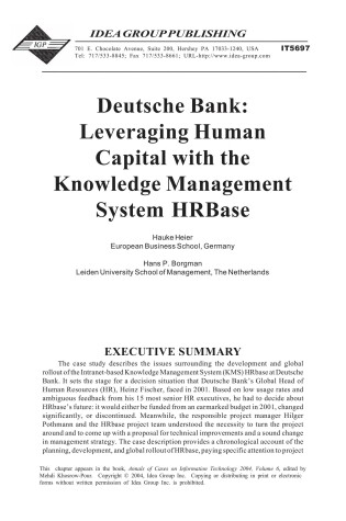 Cover of Deutsche Bank