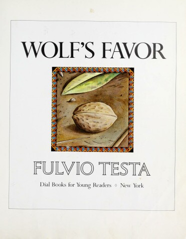 Book cover for Testa Fulvio : Wolf'S Favor (Hbk)