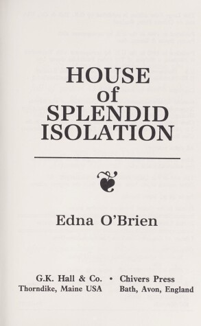 Book cover for House of Splendid Isolation