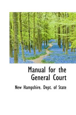 Book cover for Manual for the General Court