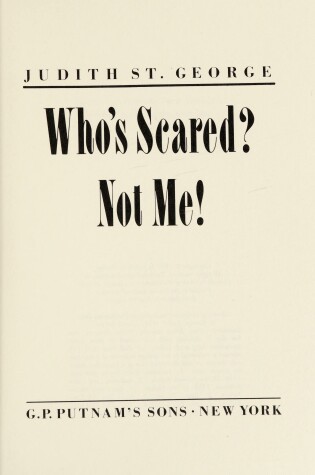 Cover of Who's Scared Not Me