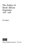 Book cover for The Failure of South African Expansion, 1908-48