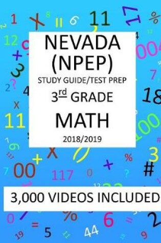 Cover of 3rd Grade NEVADA NPEP, 2019 MATH, Test Prep