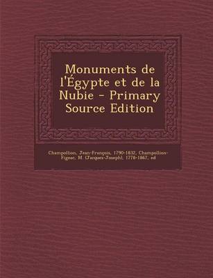 Book cover for Monuments de L'Egypte Et de la Nubie