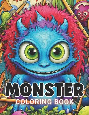 Book cover for Monster Coloring Book for Adults