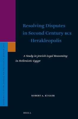 Book cover for Resolving Disputes in Second Century BCE Herakleopolis