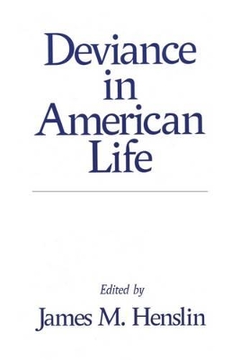 Book cover for Deviance in American Life