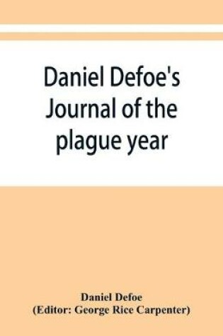 Cover of Daniel Defoe's Journal of the plague year