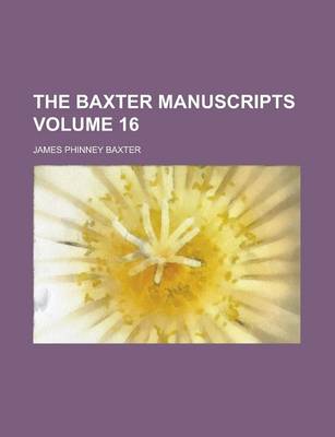 Book cover for The Baxter Manuscripts (Volume 7)