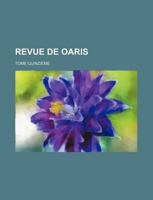 Book cover for Revue de Oaris