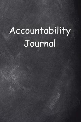 Book cover for Accountability Journal Chalkboard Design