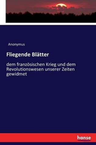 Cover of Fliegende Blatter