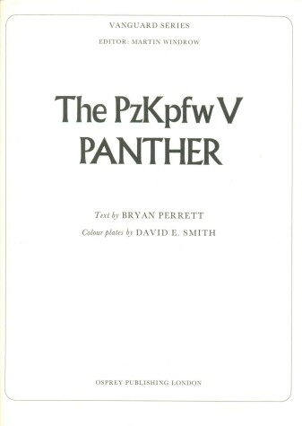 Book cover for Panzerkampfwagen
