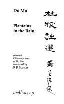 Book cover for Plantains in the Rain