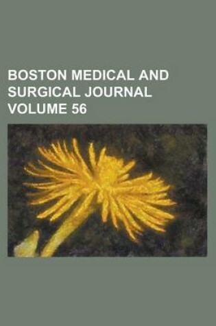 Cover of Boston Medical and Surgical Journal Volume 56