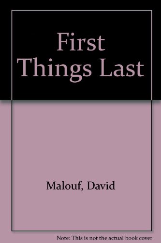 Book cover for First Things Last