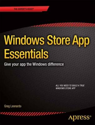 Book cover for Windows Store App Essentials: Give Your App the Windows Difference