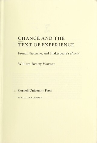 Book cover for Chance and the Text of Experience