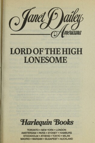 Cover of Lord of the High Lon