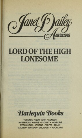 Book cover for Lord of the High Lon