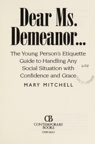 Cover of Dear Ms Demeanor