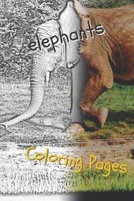 Book cover for Elephant Coloring Pages