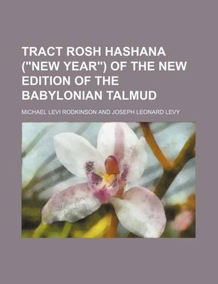Book cover for Tract Rosh Hashana ("New Year") of the New Edition of the Babylonian Talmud