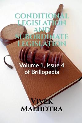Book cover for Conditional Legislation and Subordinate Legislation