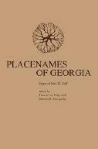 Cover of Place-names of Georgia