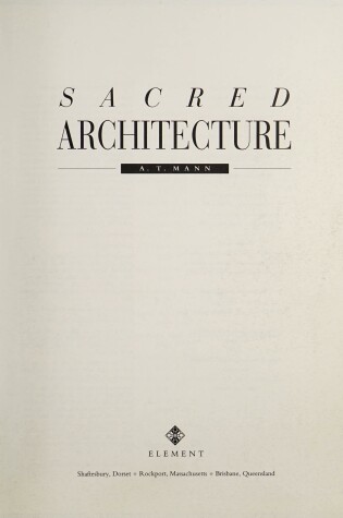 Cover of Sacred Architecture
