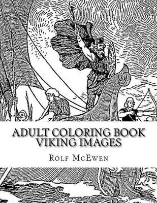 Book cover for Adult Coloring Book - Viking Images