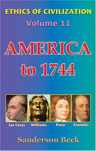 Book cover for America to 1744