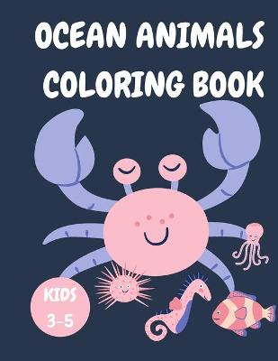 Book cover for Ocean Animals Coloring Book