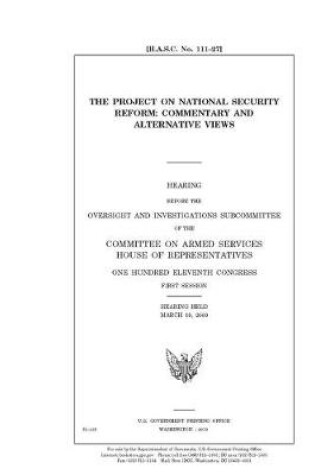 Cover of The Project on National Security Reform