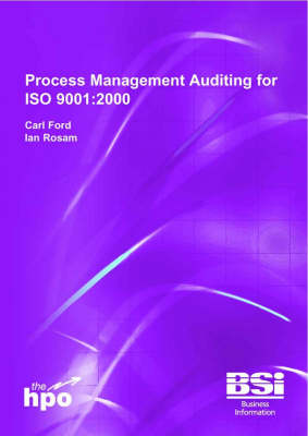 Book cover for Process Management Auditing for ISO 9001:2000