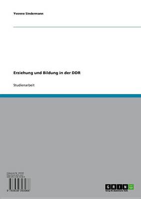 Book cover for Erziehung Und Bildung in Der Ddr